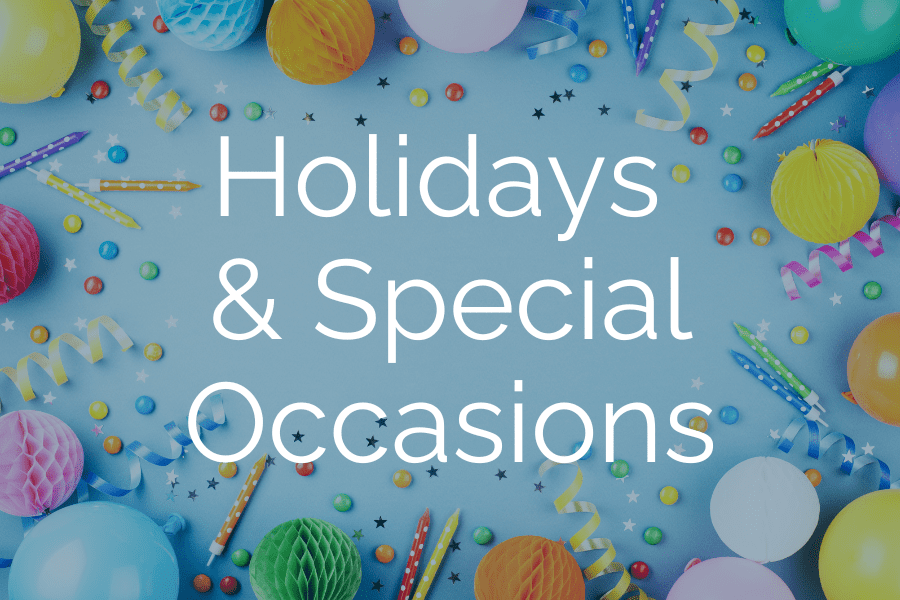 Shop Categories Holidays & Special Occasions
